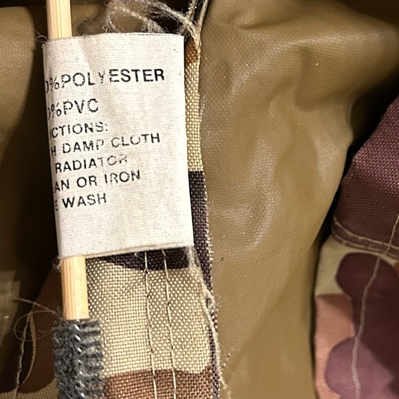 Vintage Hodgman Camo Long Hunting Jacket Coat Waterproof Hooded Raincoat Medium - Picture 6 of 6